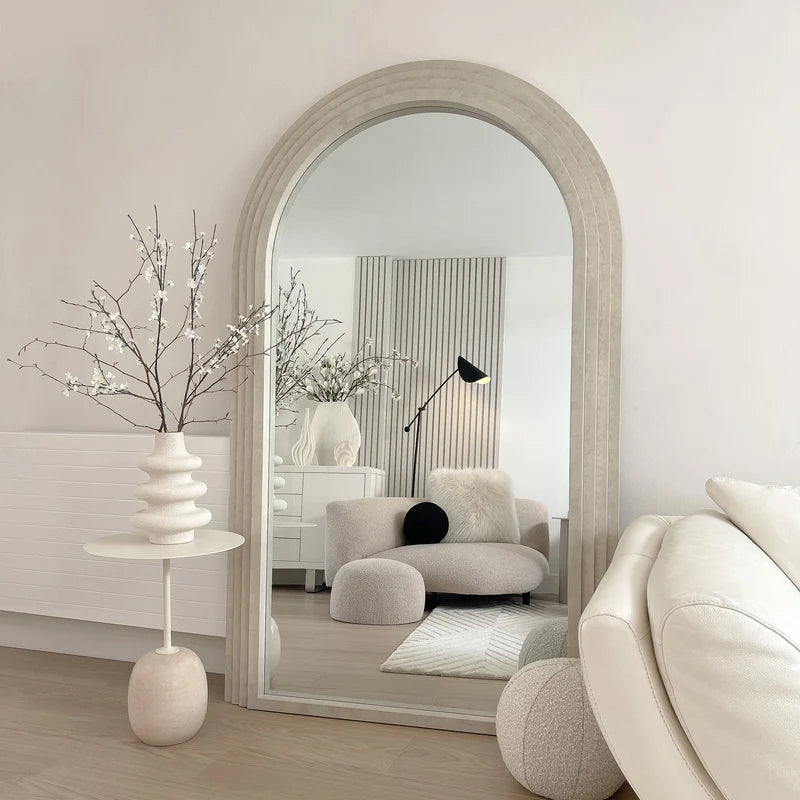 Arche-Spiegel Luciana Standspiegel aus Beton 180x110 cm