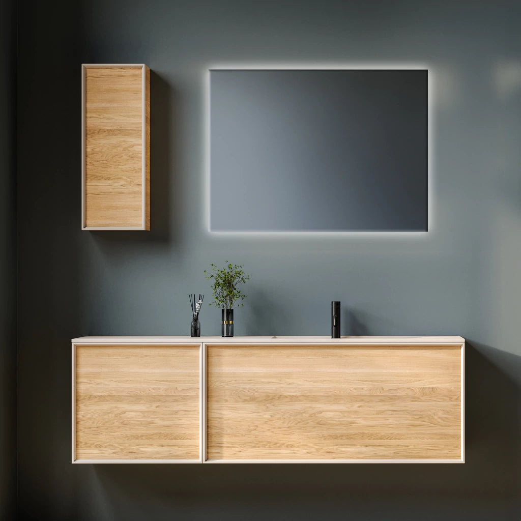 Slim-Rechteckspiegel mit LED